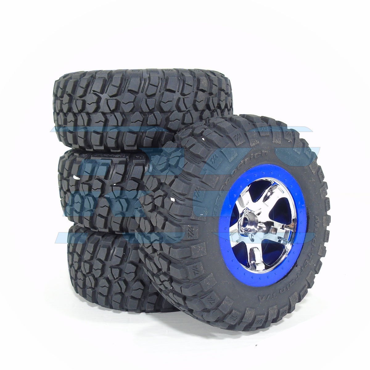 Neumáticos Lisos Traxxas XO-1 S1 Con Llantas Cromadas Negras – Montados Y Traseros