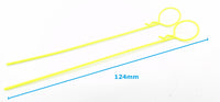 Set 2 Body Clips Largos 1/10 & 1/8 Amarillo Fluorescente