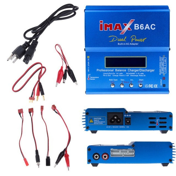 Cargador IMAX B6 AC/DC 80 Watts 6 Amps.